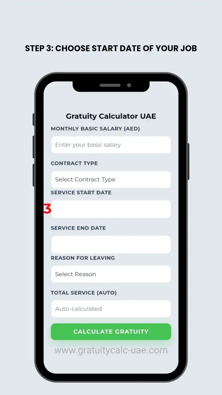 Free & Online Gratuity Calculator UAE 2026 (MOHRE Updated) 3 how to calculate gratuity3