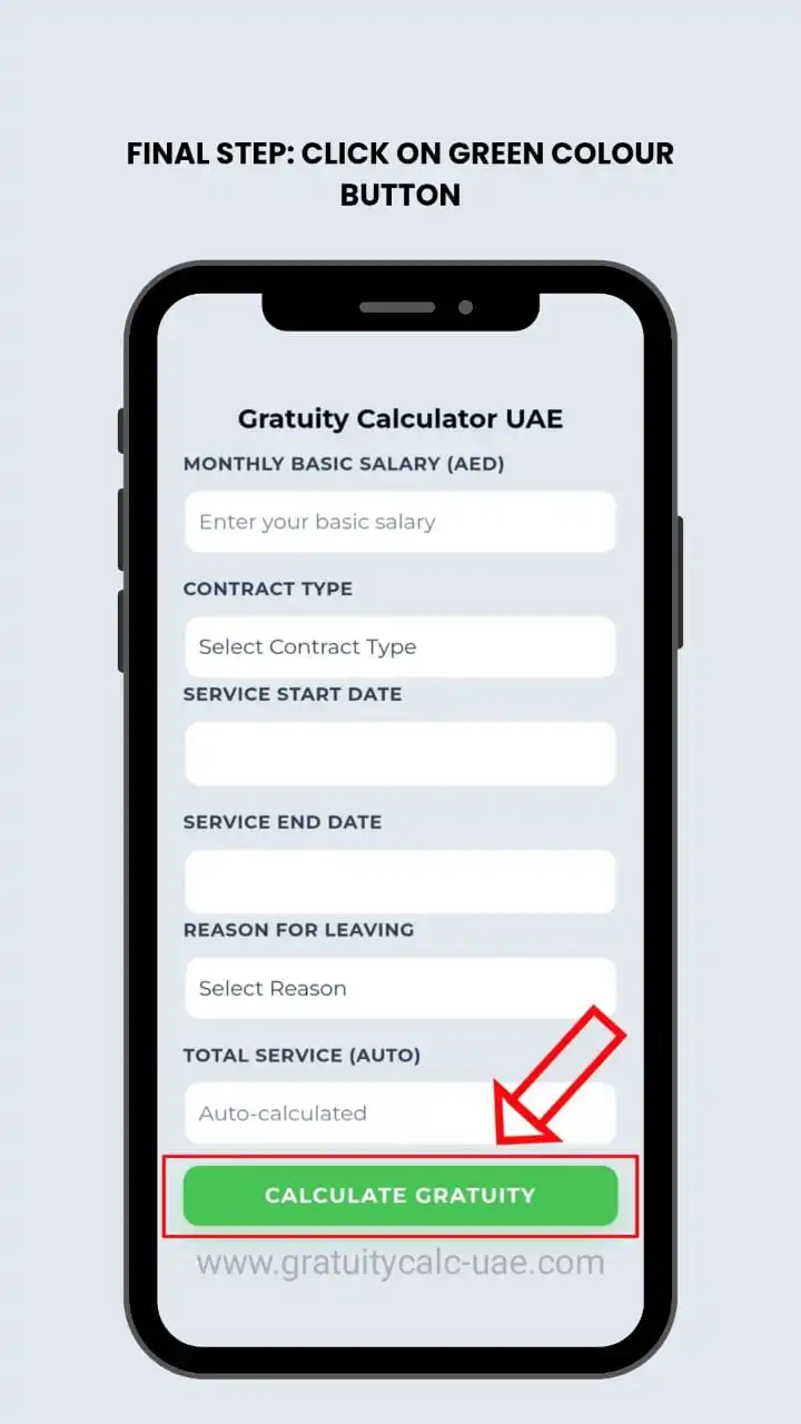 Free & Online Gratuity Calculator UAE 2026 (MOHRE Updated) 6 how to calculate gratuity6